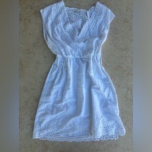 white eyelet dress